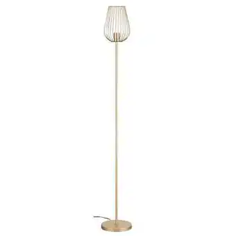 Leen Bakker Vloerlamp Lagos - goudkleurig - Ø23x165 cm - Leen Bakker aanbieding