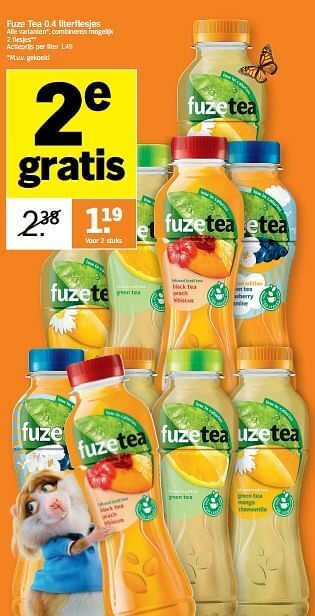 Albert Heijn Fuze tea aanbieding