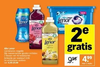 Albert Heijn Wasverzachter gouden orchidee aanbieding