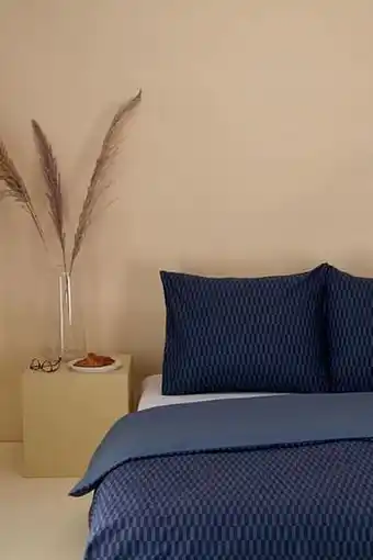 HEMA Dekbedovertrek Zacht Katoen Blokjes Blauw (blauw)