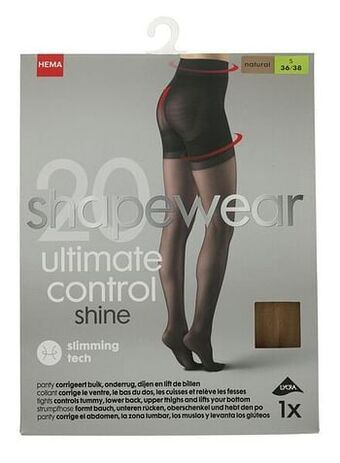HEMA HEMA Panty Push-up 20 Denier Naturel (naturel) aanbieding