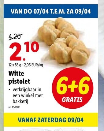 Lidl Witte pistolet 12 x 85 g aanbieding