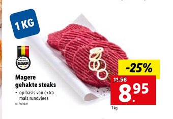 Lidl Magere gehakte steaks 1 kg aanbieding