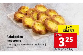 Achtkoeken met creme 6 x 100 g