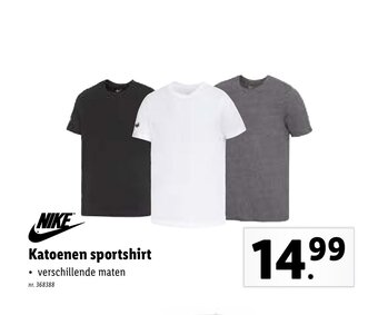 Lidl Katoenen sportshirt aanbieding