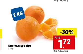 Lidl Eetsinaasappelen 2 kg aanbieding