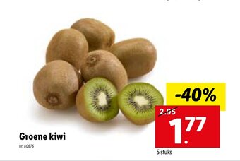Lidl Groene kiwi 5 stuks aanbieding