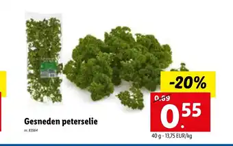 Lidl Gesneden peterselie 40 g aanbieding
