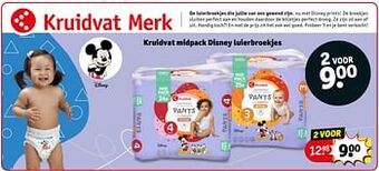 Kruidvat Kruidvat midpack disney luierbroekjes aanbieding