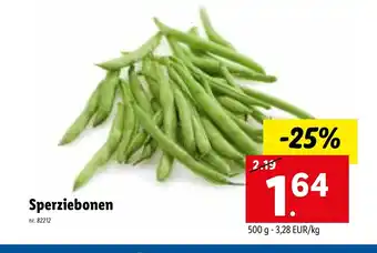 Lidl Sperziebonen 500 g aanbieding