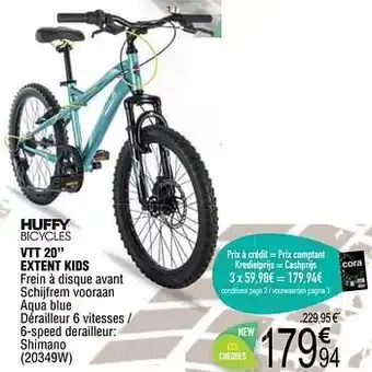 Cora Vtt mtb 20`` extent kids aanbieding