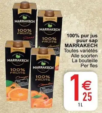 Cora 100% pur jus puur sap marrakech aanbieding