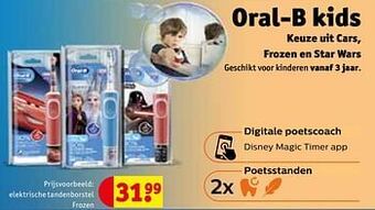 Kruidvat Oral-b elektrische tandenborstel frozen aanbieding
