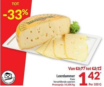 Intermarché Leerdammer kaas aanbieding