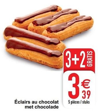 Cora Éclairs au chocolat met chocolade aanbieding
