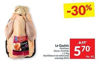 Intermarché Le gaulois parelhoen aanbieding