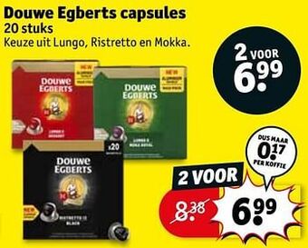 Kruidvat Douwe egberts capsules aanbieding