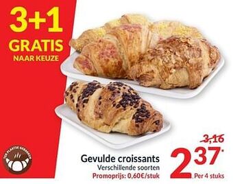 Intermarché Gevulde croissants aanbieding