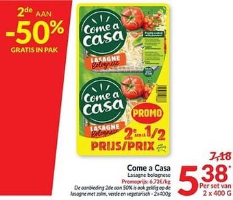 Intermarché Come a casa lasagne bolognese aanbieding
