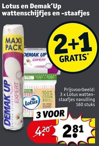Kruidvat Lotus wattenstaafjes navulling aanbieding