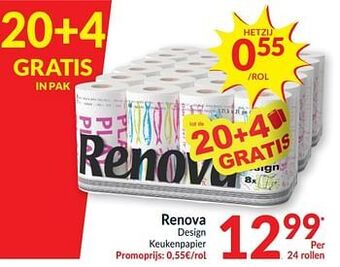 Intermarché Renova design keukenpapier aanbieding