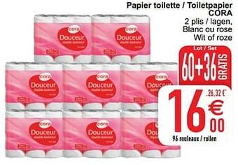 Cora Papier toilette - toiletpapier cora aanbieding