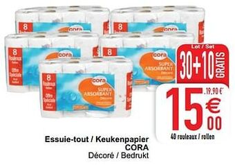 Cora Essuie-tout - keukenpapier cora aanbieding