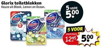 Kruidvat Glorix toiletblokken aanbieding