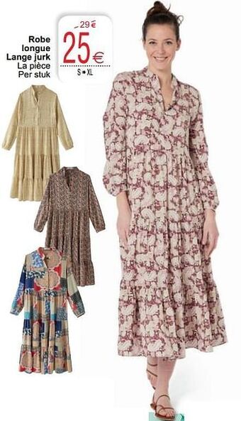 Cora Robe longue lange jurk aanbieding