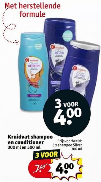 Kruidvat Shampoo silver aanbieding