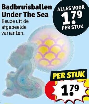 Kruidvat Badbruisballen under the sea aanbieding