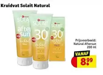 Kruidvat Natural aftersun aanbieding