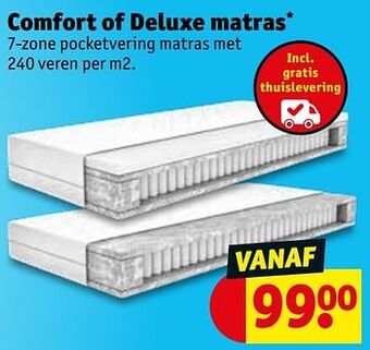 Kruidvat Comfort of deluxe matras aanbieding