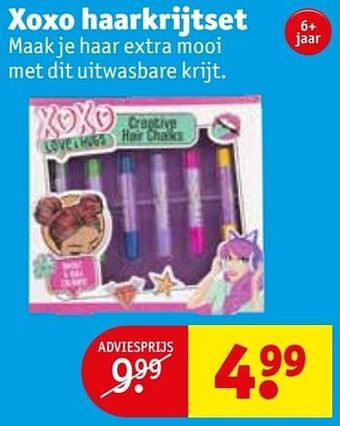 Kruidvat Xoxo haarkrijtset aanbieding