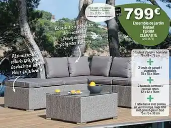 Cora Ensemble de jardin tuinset terria clématite aanbieding