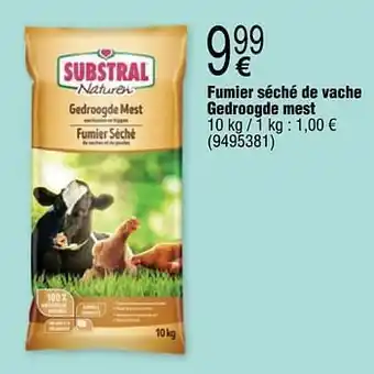 Cora Fumier séché de vache gedroogde mest aanbieding