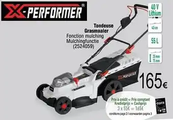 X-performer tondeuse grasmaaier