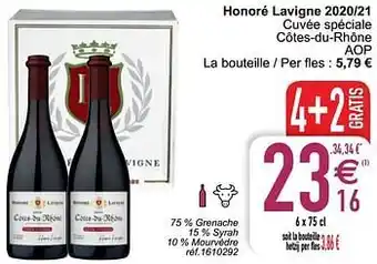Cora Honoré lavigne 2020-21 cuvée spéciale côtes-du-rhône aop aanbieding