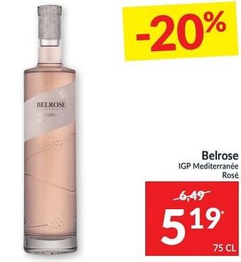 Intermarché Belrose igp mediterranée rosé aanbieding