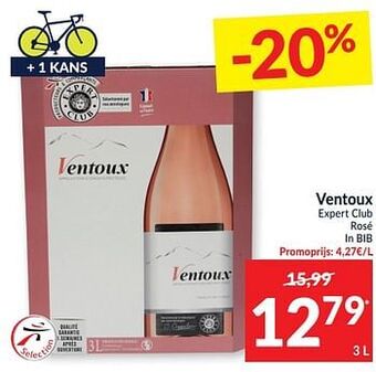 Intermarché Ventoux expert club rosé aanbieding