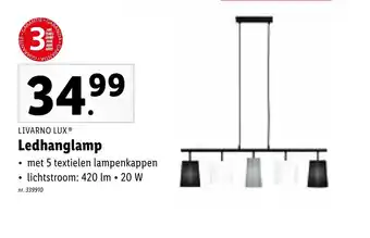 Lidl Livarno lux Ledhanglamp aanbieding