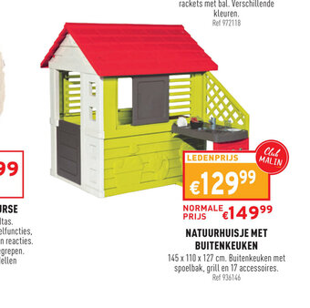 Trafic Natuurhuisje met buitenkeuken 145 x 110 x 127 cm aanbieding