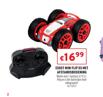 Trafic Exost mini flip xs met afstandsbediening aanbieding