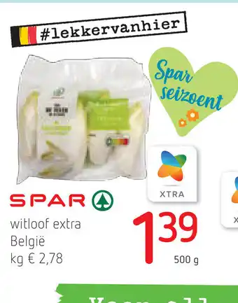 Spar Spar Witloof extra belgie 500 G aanbieding