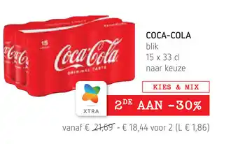 Spar Coca-Cola 15 x 33 cl aanbieding
