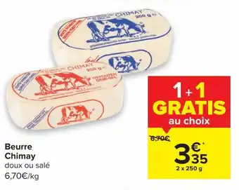 Carrefour Market Beurre Chimay aanbieding