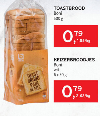 Alvo Boni Toastbrood 500 G aanbieding