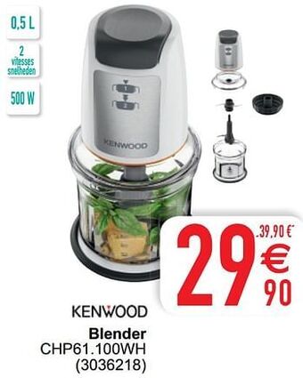 Cora Kenwood blender chp61.100wh aanbieding