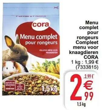 Cora Menu complet pour rongeurs compleet menu voor knaagdieren cora aanbieding