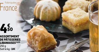 Auchan Assortiment De Patisseries Libanaises 250 G aanbieding